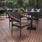 Flash Furniture Espresso PE Rattan Wicker Patio Dining Chair TT-TT002-ESP-GG - alternate 1